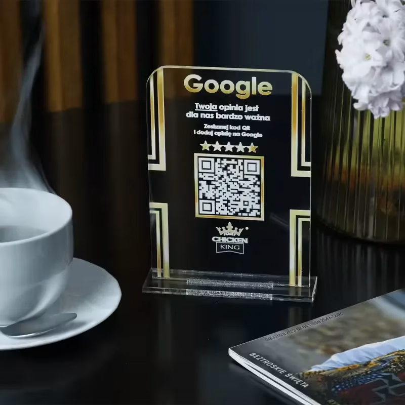Stand/Stojak do zbierania opinii Google – LED