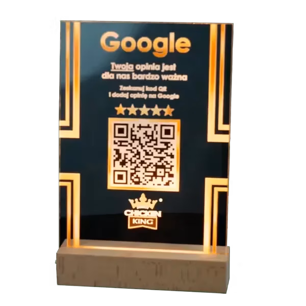 Stand/Stojak do zbierania opinii Google – LED