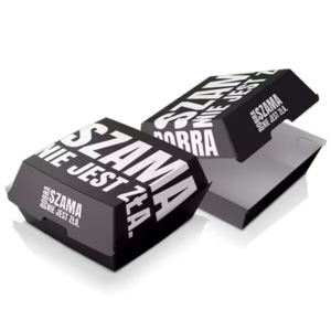 OPAKOWANIE BURGER 120MM „DOBRA SZAMA” kpl (25szt)